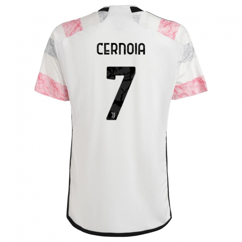 Homem Camisola Valentina Cernoia #7 Branco Rosa Alternativa 2023/24 Camisa Brasil