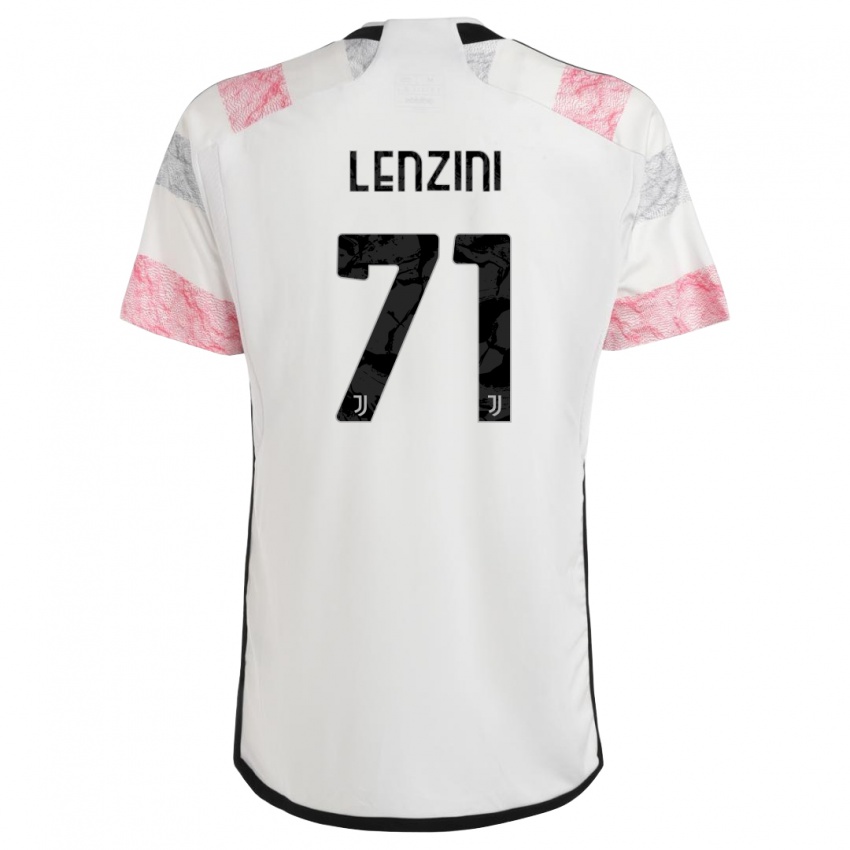 Homem Camisola Martina Lenzini #71 Branco Rosa Alternativa 2023/24 Camisa Brasil