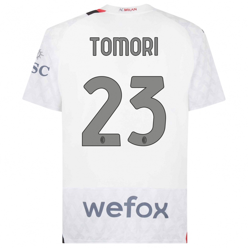 Homem Camisola Fikayo Tomori #23 Branco Alternativa 2023/24 Camisa Brasil