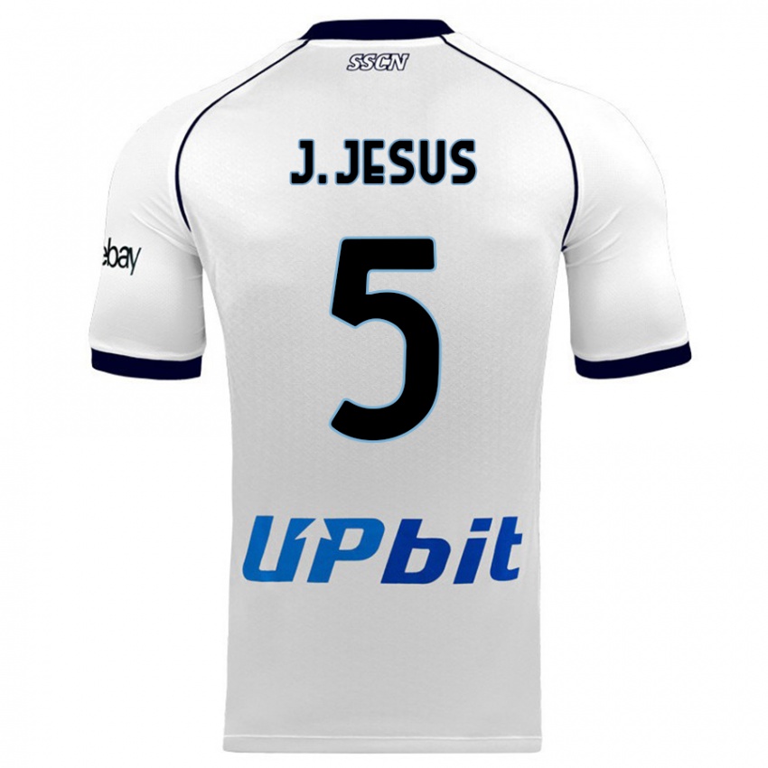 Homem Camisola Juan Jesus #5 Branco Alternativa 2023/24 Camisa Brasil