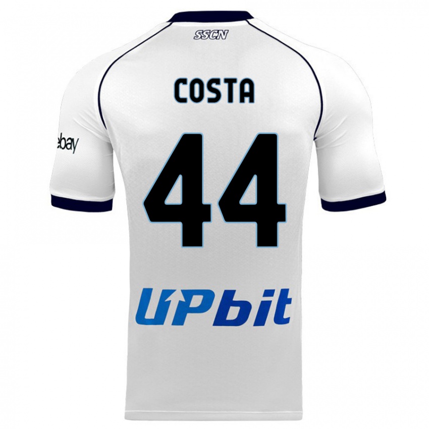 Homem Camisola Filippo Costa #44 Branco Alternativa 2023/24 Camisa Brasil