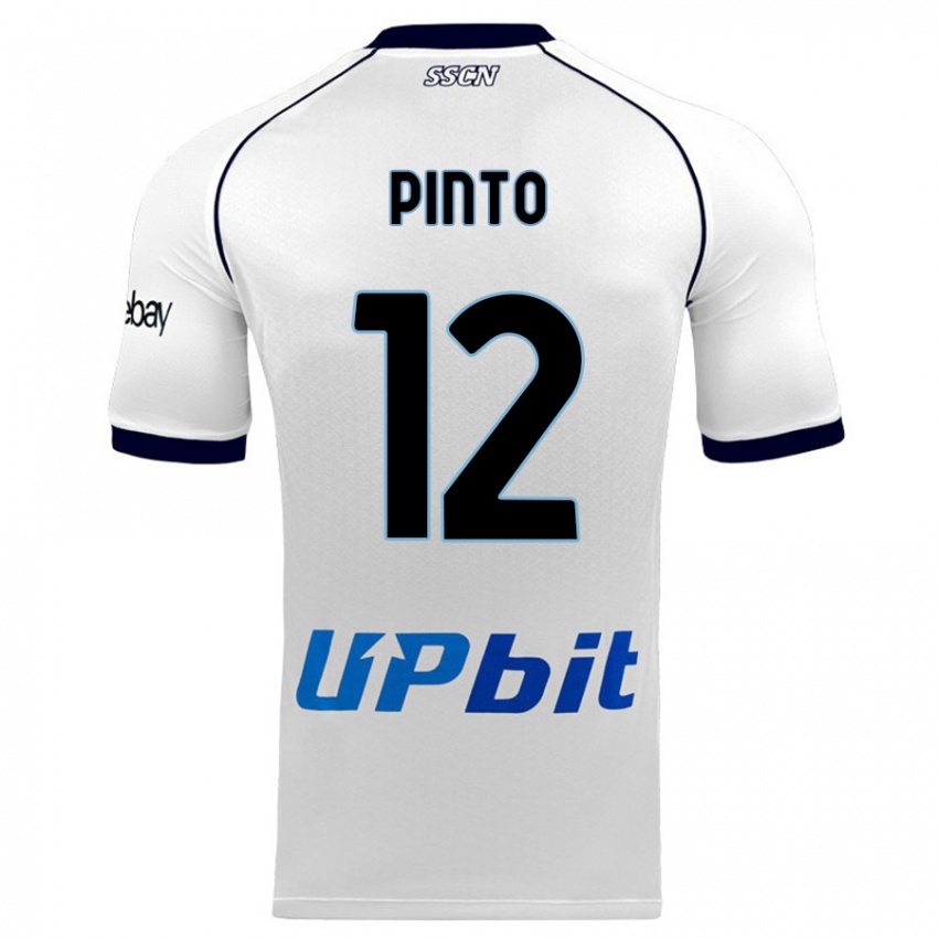 Homem Camisola Ciro Pinto #12 Branco Alternativa 2023/24 Camisa Brasil