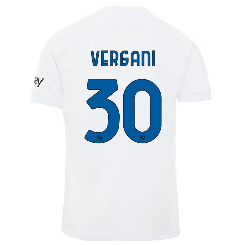 Homem Camisola Bianca Vergani #30 Branco Alternativa 2023/24 Camisa Brasil