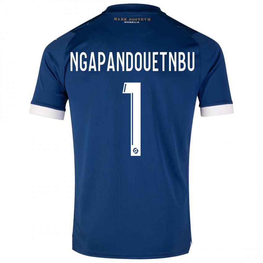 Homem Camisola Simon Ngapandouetnbu #1 Azul Escuro Alternativa 2023/24 Camisa Brasil