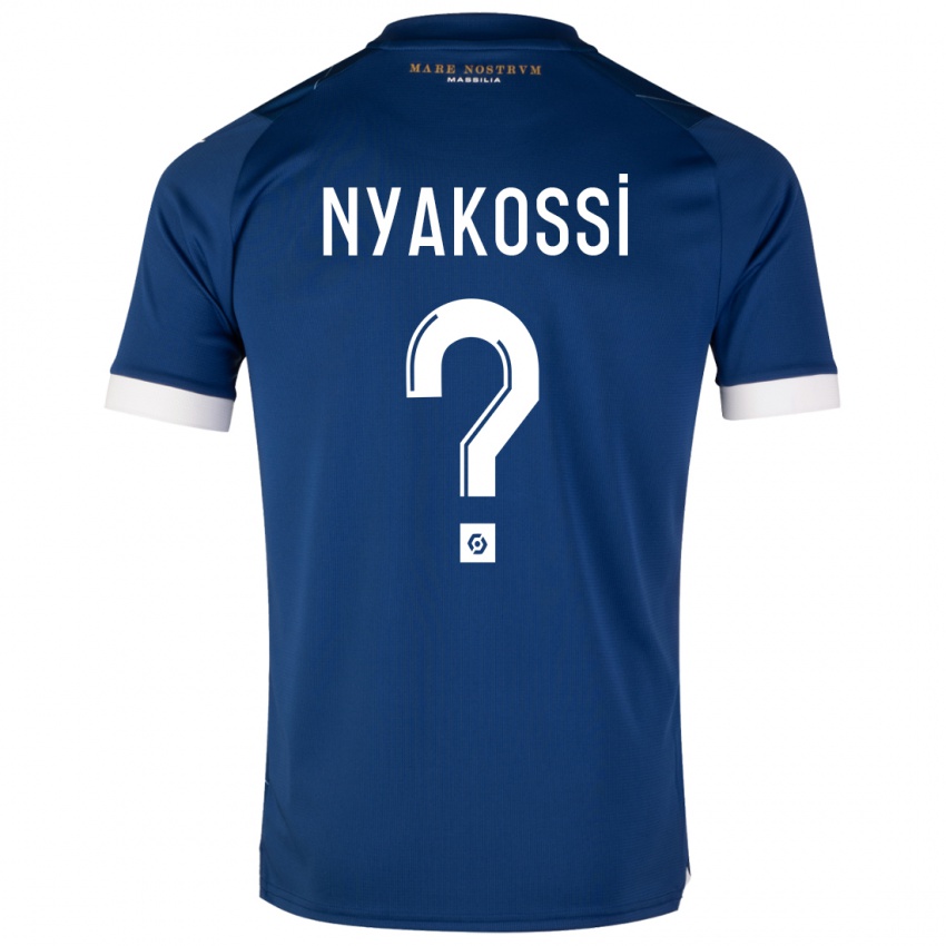 Homem Camisola Roggerio Nyakossi #0 Azul Escuro Alternativa 2023/24 Camisa Brasil