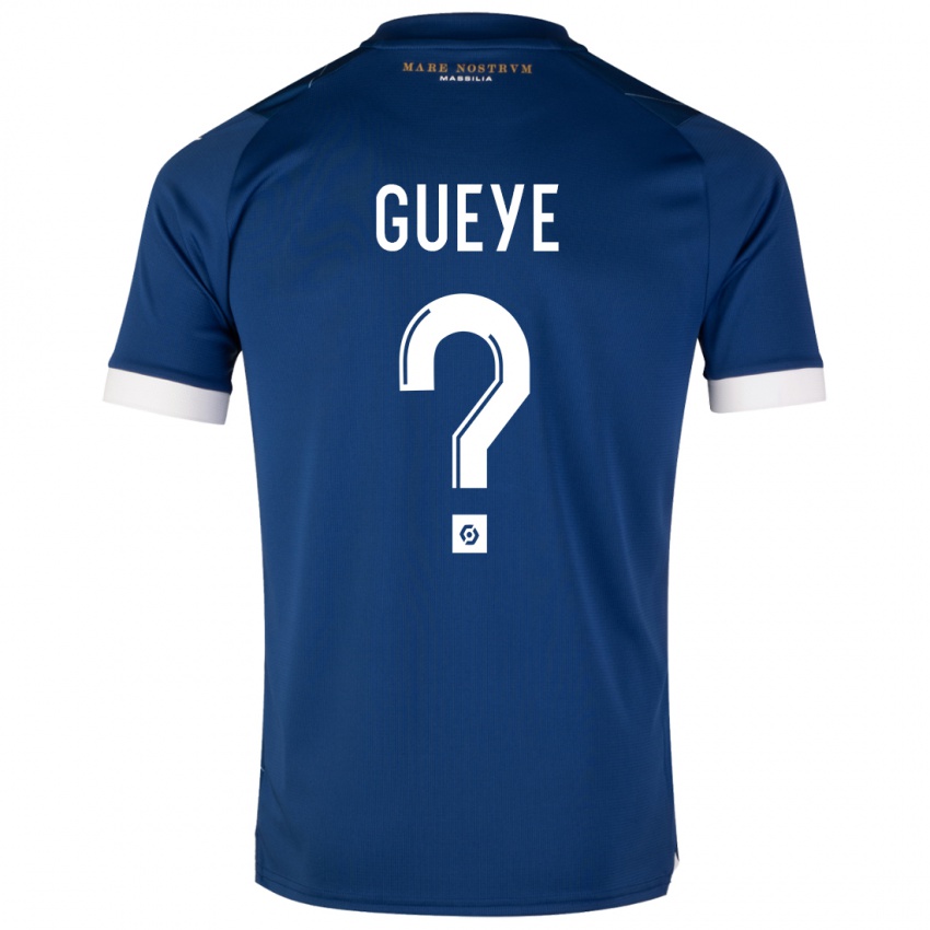 Homem Camisola Daouda Gueye #0 Azul Escuro Alternativa 2023/24 Camisa Brasil