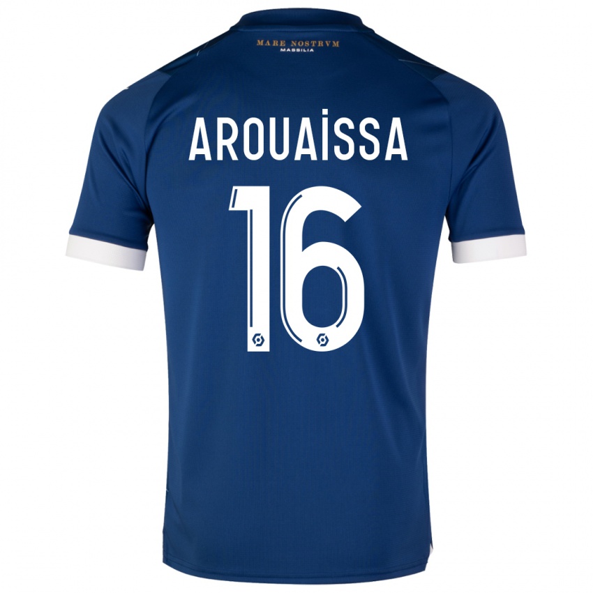 Homem Camisola Ines Arouaissa #16 Azul Escuro Alternativa 2023/24 Camisa Brasil