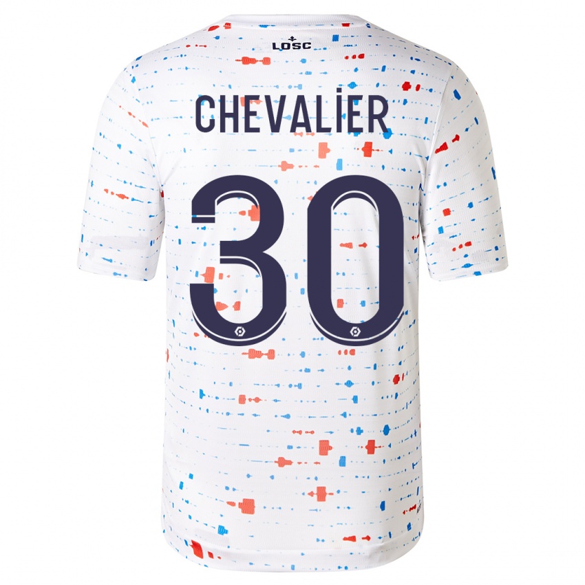 Homem Camisola Lucas Chevalier #30 Branco Alternativa 2023/24 Camisa Brasil
