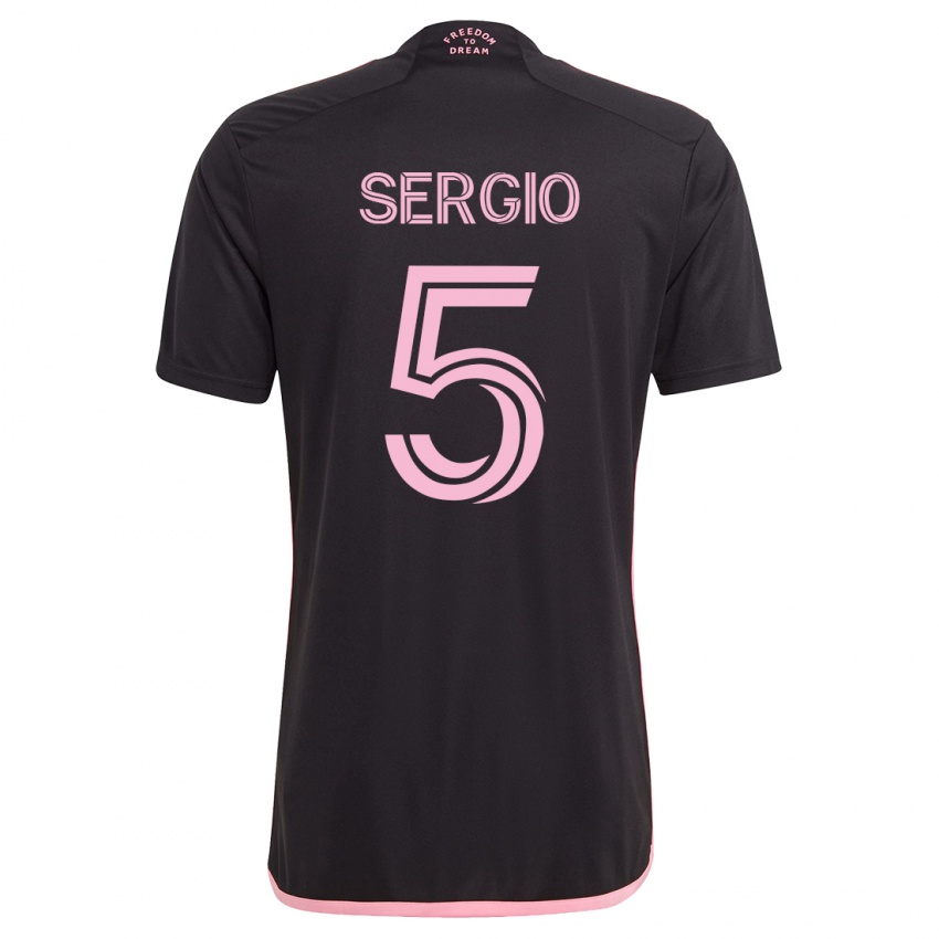 Homem Camisola Sergio Busquets #5 Preto Alternativa 2023/24 Camisa Brasil