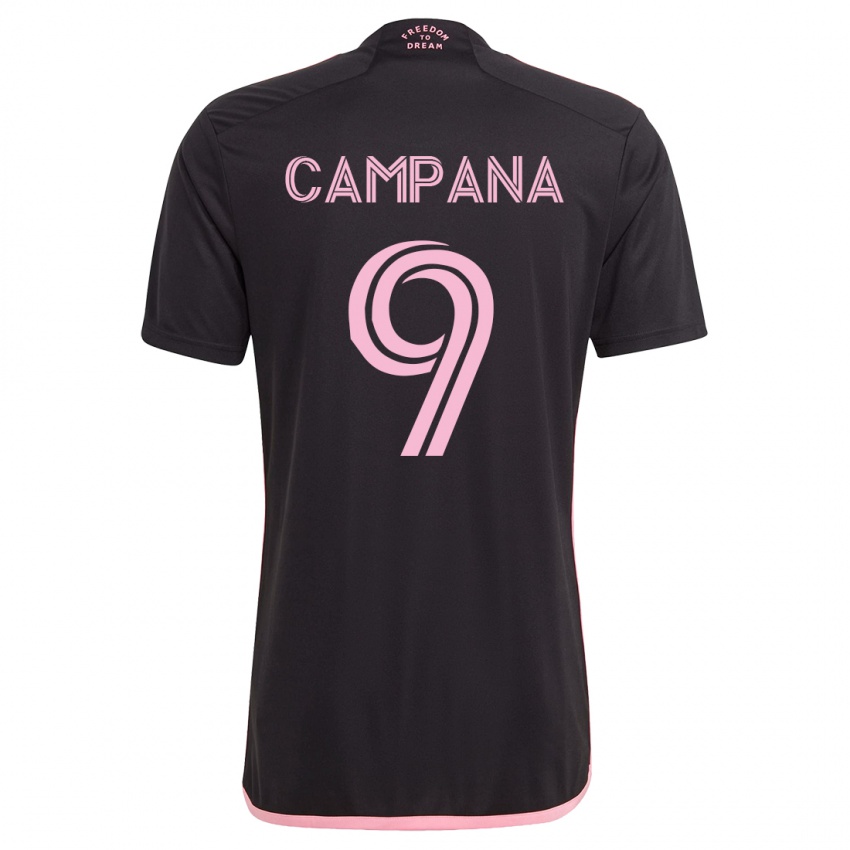 Homem Camisola Leonardo Campana #9 Preto Alternativa 2023/24 Camisa Brasil
