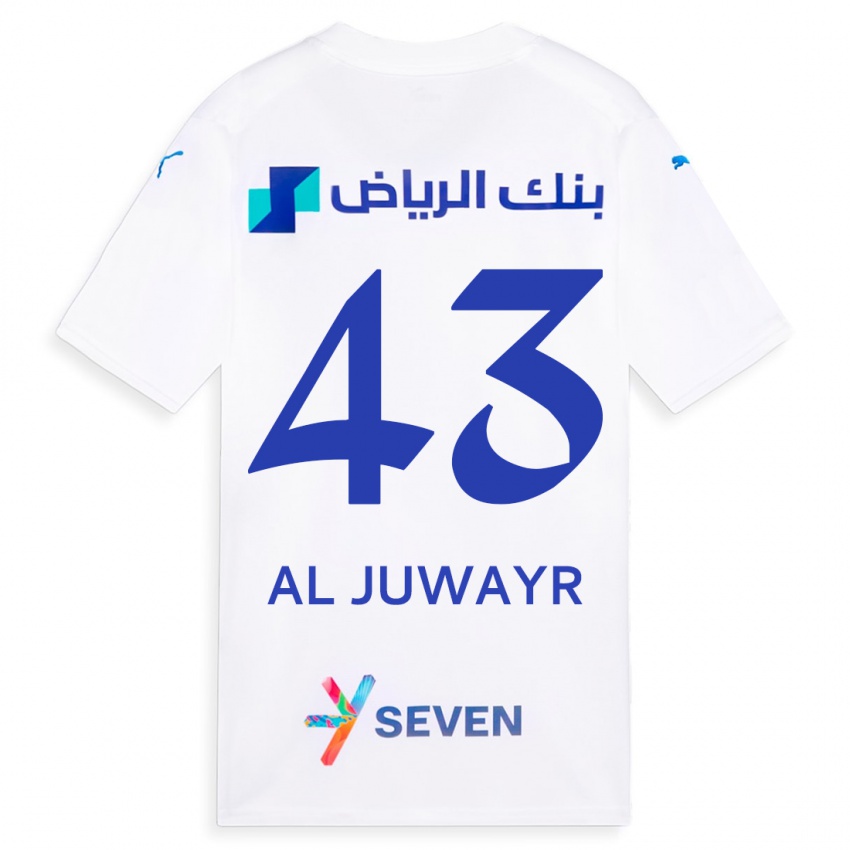 Homem Camisola Musab Al-Juwayr #43 Branco Alternativa 2023/24 Camisa Brasil