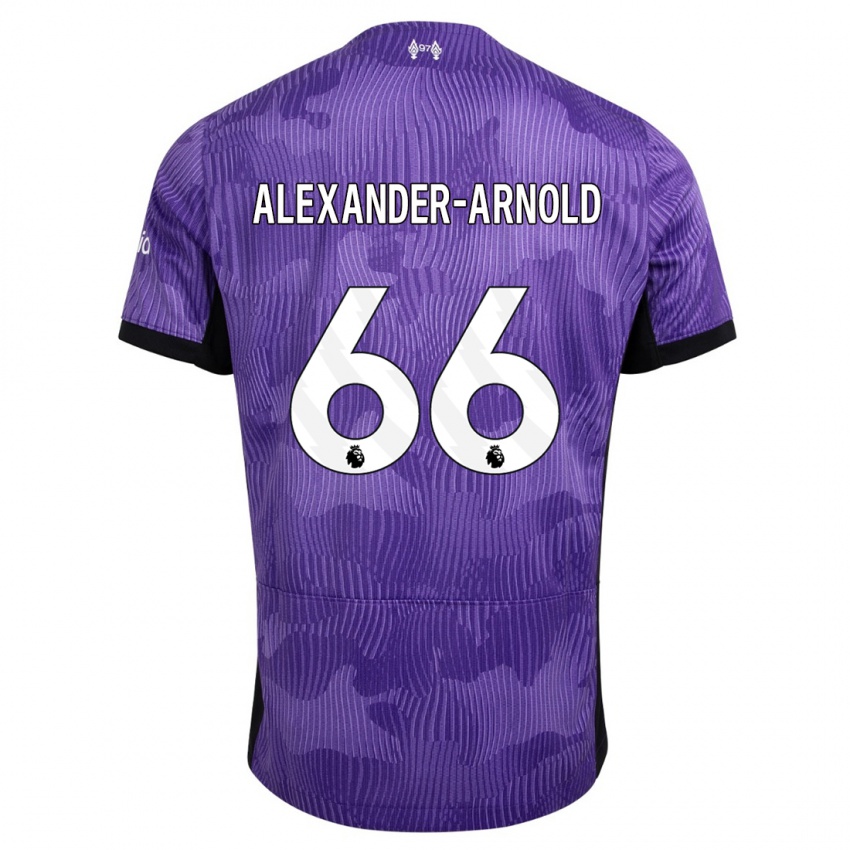 Homem Camisola Trent Alexander-Arnold #66 Roxo Terceiro 2023/24 Camisa Brasil