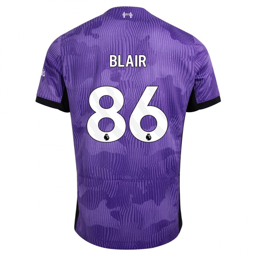 Homem Camisola Harvey Blair #86 Roxo Terceiro 2023/24 Camisa Brasil