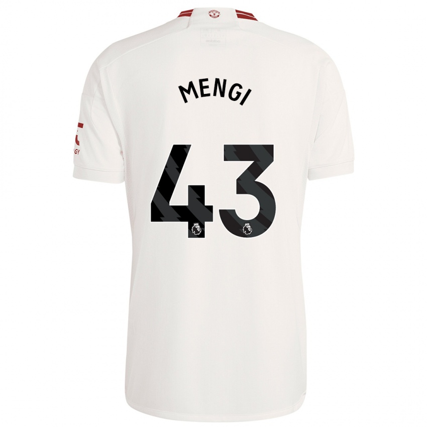 Homem Camisola Teden Mengi #43 Branco Terceiro 2023/24 Camisa Brasil