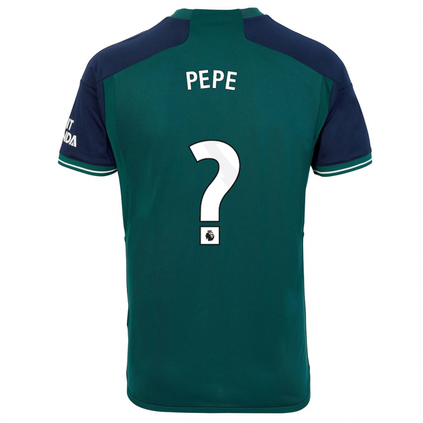 Homem Camisola Nicolas Pepe #0 Verde Terceiro 2023/24 Camisa Brasil