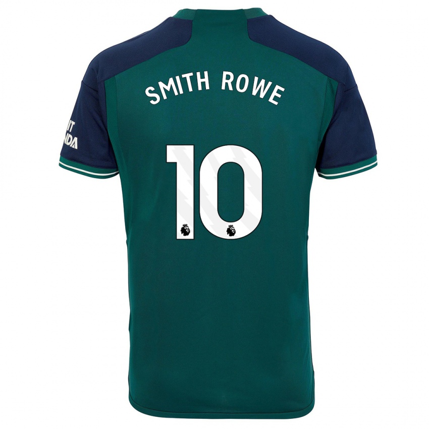 Homem Camisola Emile Smith Rowe #10 Verde Terceiro 2023/24 Camisa Brasil