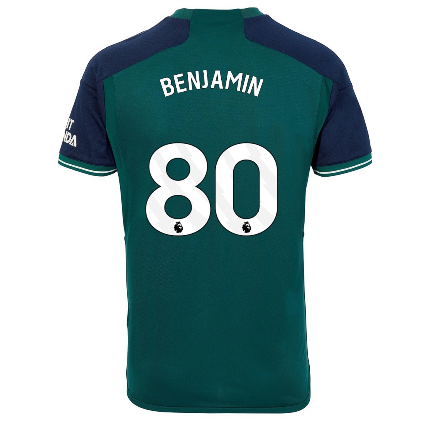 Homem Camisola Omari Benjamin #80 Verde Terceiro 2023/24 Camisa Brasil