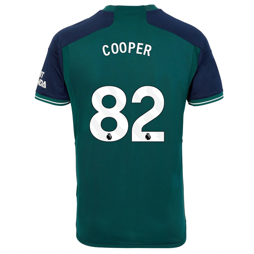 Homem Camisola Noah Cooper #82 Verde Terceiro 2023/24 Camisa Brasil