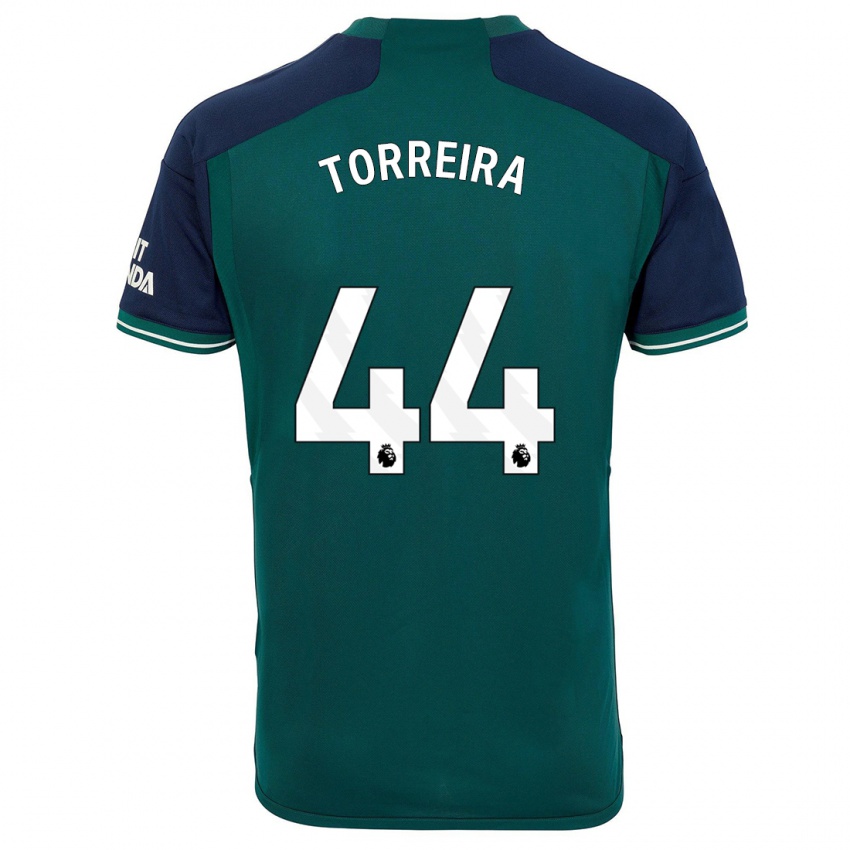 Homem Camisola Lucas Torreira #44 Verde Terceiro 2023/24 Camisa Brasil