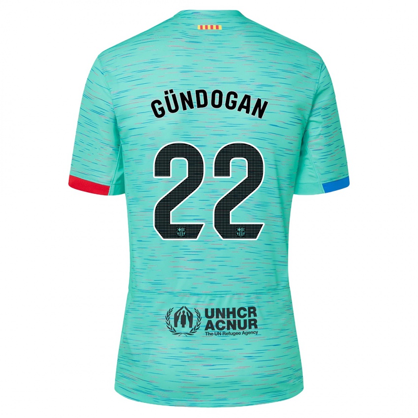 Homem Camisola Ilkay Gundogan #22 Água Clara Terceiro 2023/24 Camisa Brasil