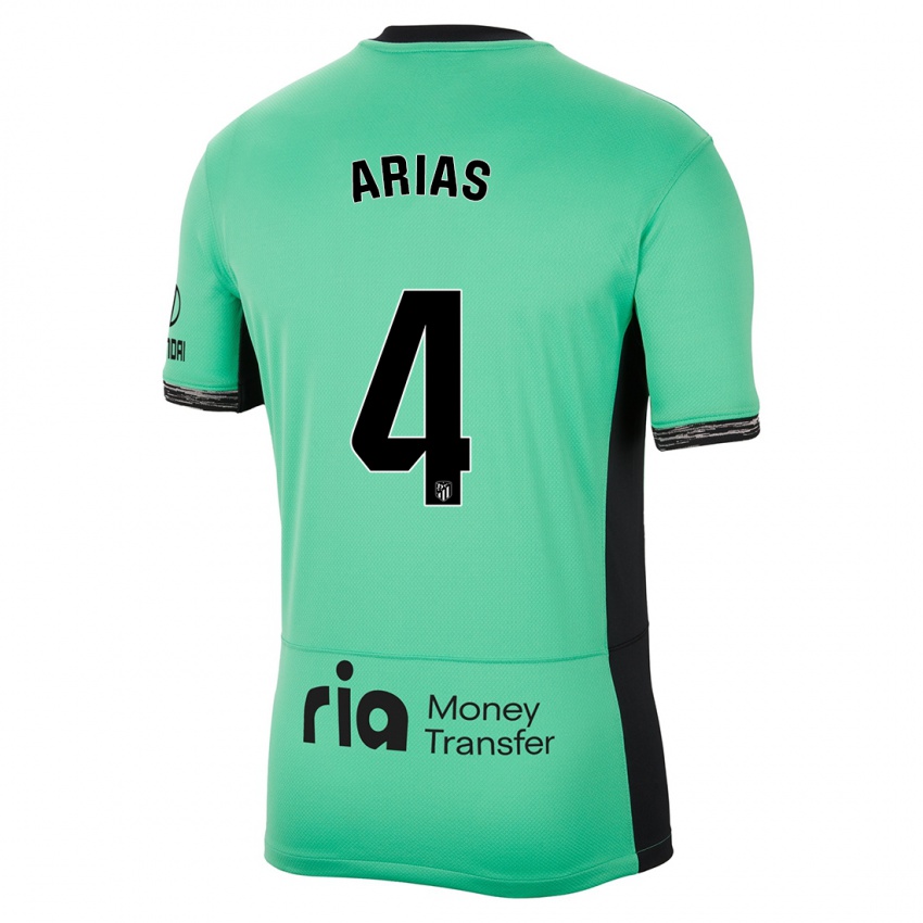 Homem Camisola Santiago Arias #4 Primavera Verde Terceiro 2023/24 Camisa Brasil