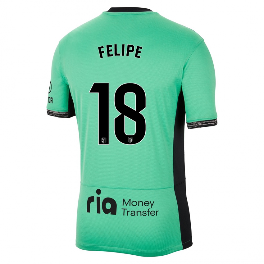 Homem Camisola Felipe #18 Primavera Verde Terceiro 2023/24 Camisa Brasil