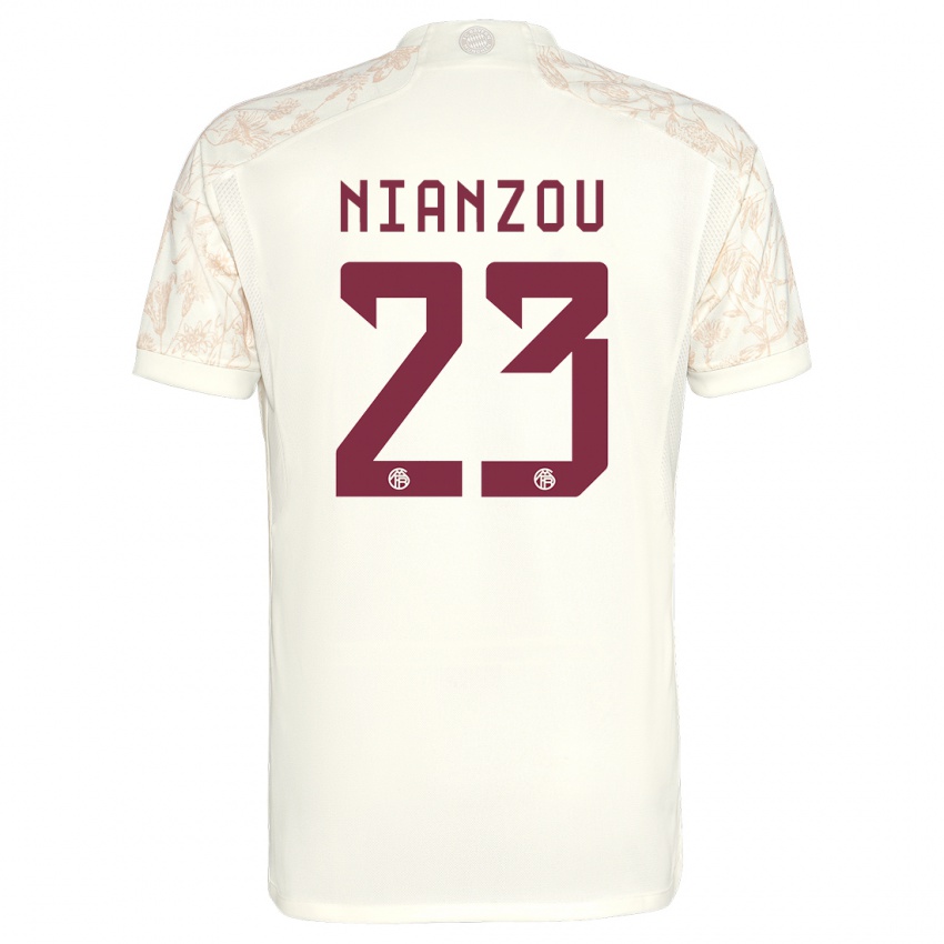 Homem Camisola Tanguy Nianzou #23 Off White Terceiro 2023/24 Camisa Brasil