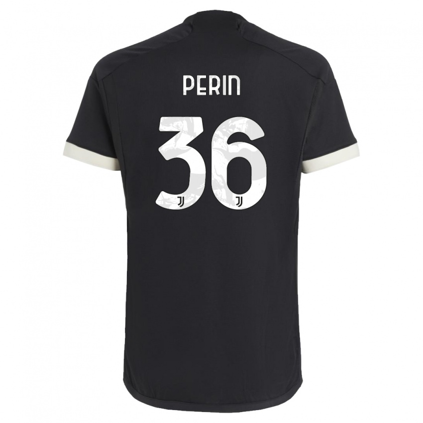 Homem Camisola Mattia Perin #36 Preto Terceiro 2023/24 Camisa Brasil