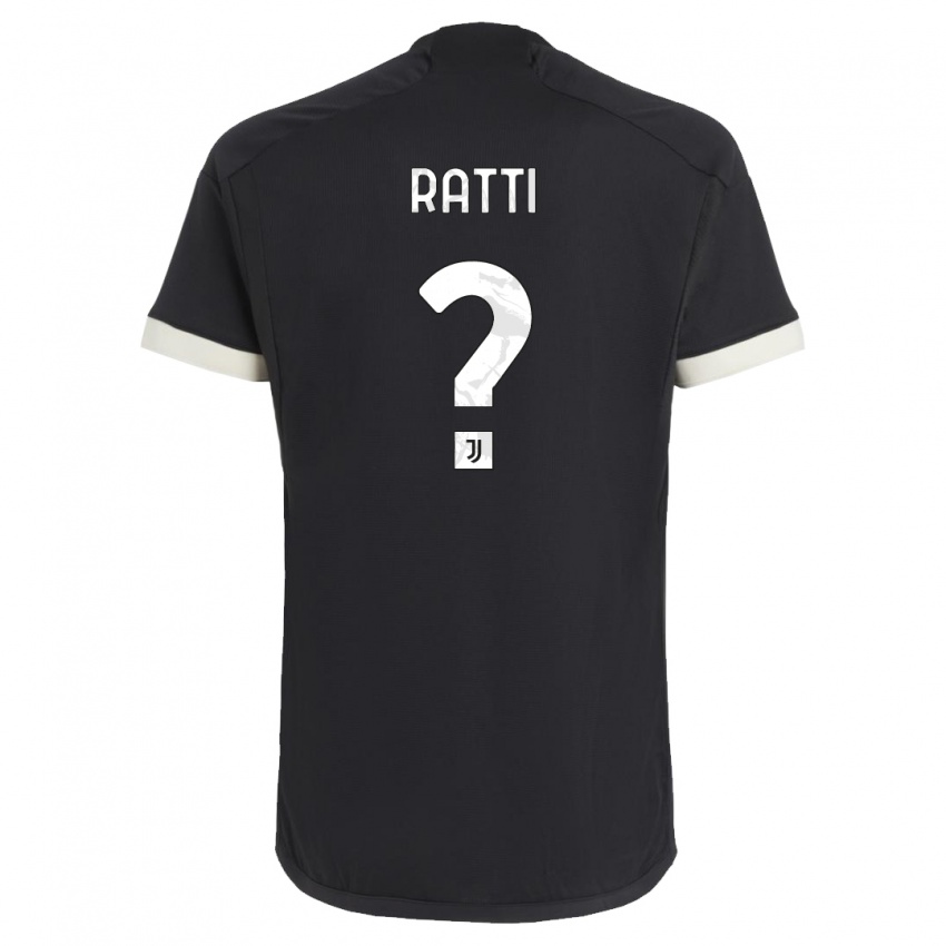 Homem Camisola Leonardo Ratti #0 Preto Terceiro 2023/24 Camisa Brasil