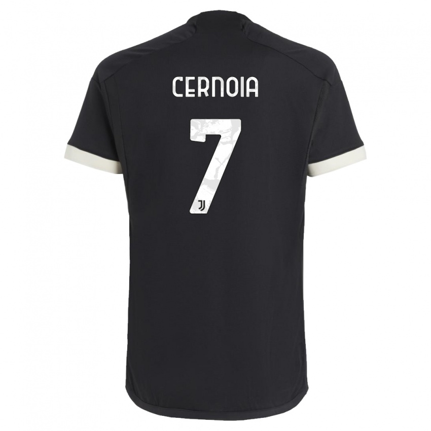 Homem Camisola Valentina Cernoia #7 Preto Terceiro 2023/24 Camisa Brasil