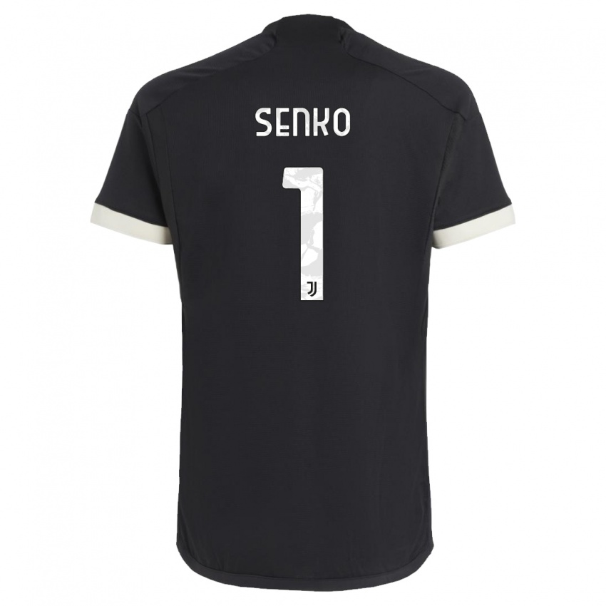 Homem Camisola Zsombor Senko #1 Preto Terceiro 2023/24 Camisa Brasil