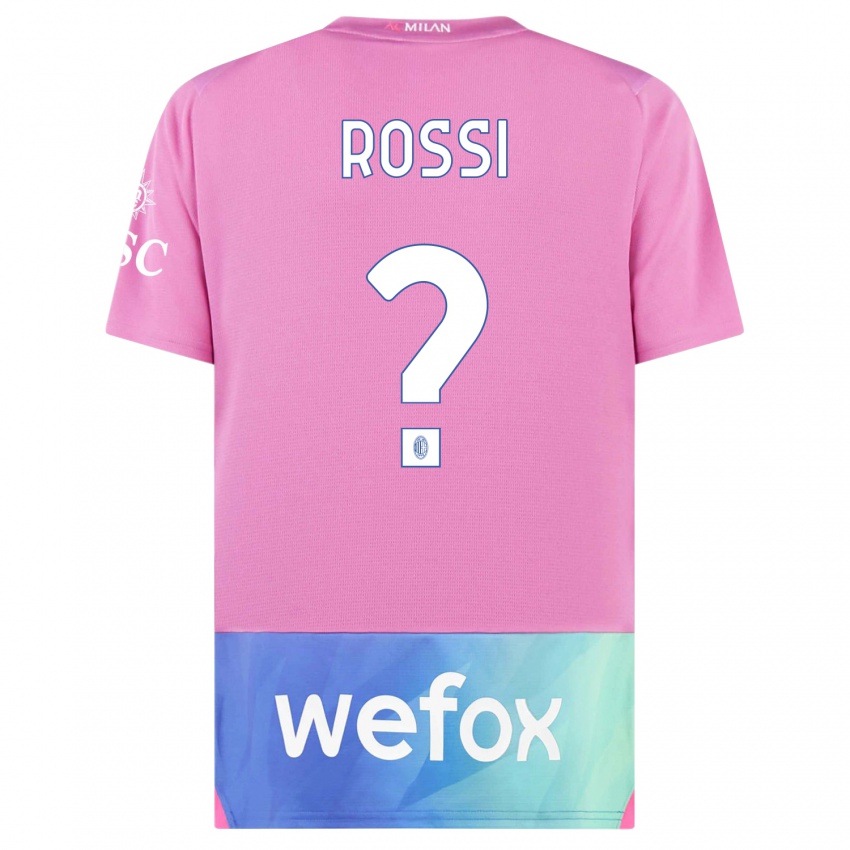 Homem Camisola Gianluca Rossi #0 Rosa Roxo Terceiro 2023/24 Camisa Brasil