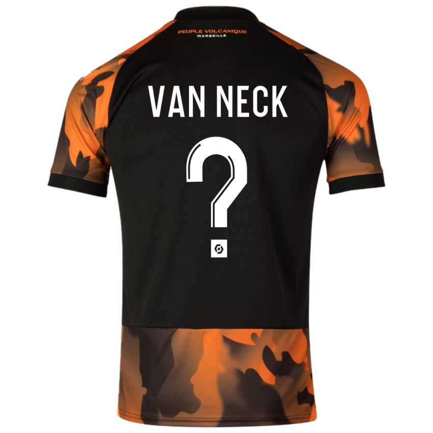 Homem Camisola Jelle Van Neck #0 Preto Laranja Terceiro 2023/24 Camisa Brasil