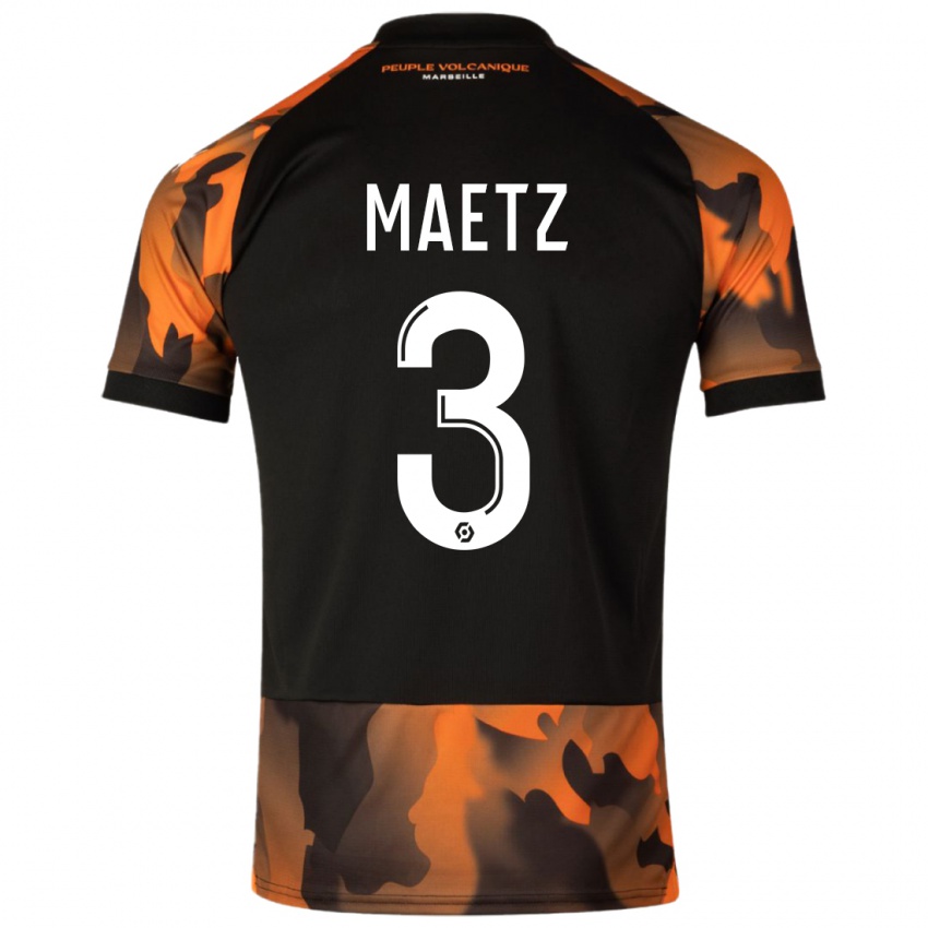 Homem Camisola Agathe Maetz #3 Preto Laranja Terceiro 2023/24 Camisa Brasil