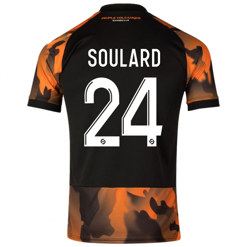 Homem Camisola Amandine Soulard #24 Preto Laranja Terceiro 2023/24 Camisa Brasil