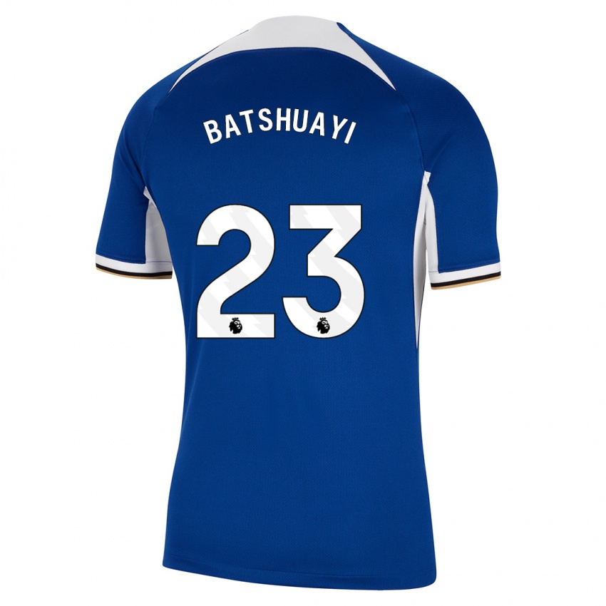 Mulher Camisola Michy Batshuayi #23 Azul Principal 2023/24 Camisa Brasil