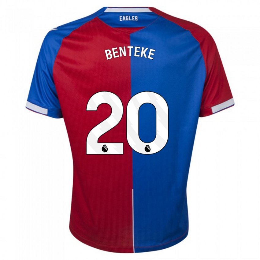 Mulher Camisola Christian Benteke #20 Vermelho Azul Principal 2023/24 Camisa Brasil