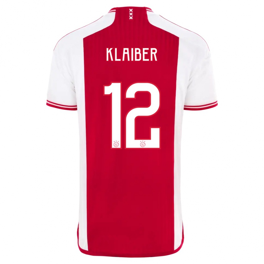 Mulher Camisola Sean Klaiber #12 Vermelho Branco Principal 2023/24 Camisa Brasil
