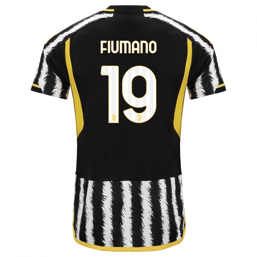 Mulher Camisola Filippo Fiumano #19 Preto Branco Principal 2023/24 Camisa Brasil