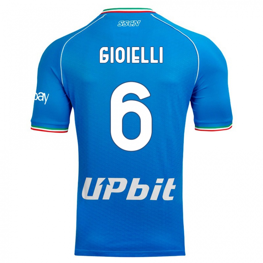 Mulher Camisola Francesco Gioielli #6 Céu Azul Principal 2023/24 Camisa Brasil