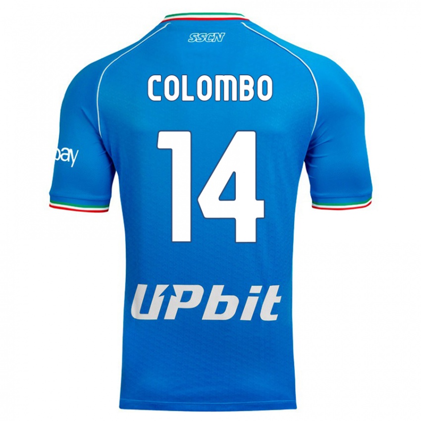 Mulher Camisola Sofia Colombo #14 Céu Azul Principal 2023/24 Camisa Brasil