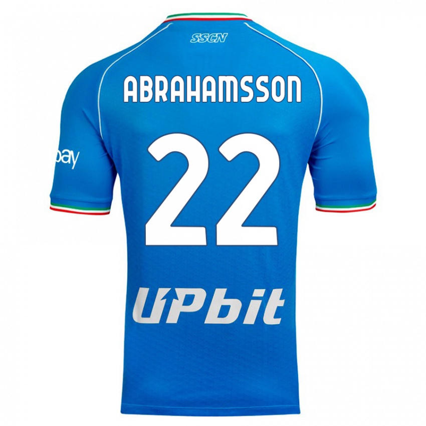 Mulher Camisola Sejde Abrahamsson #22 Céu Azul Principal 2023/24 Camisa Brasil