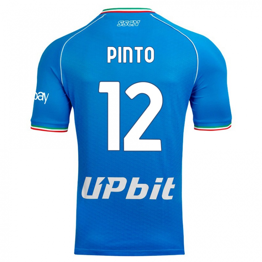 Mulher Camisola Ciro Pinto #12 Céu Azul Principal 2023/24 Camisa Brasil