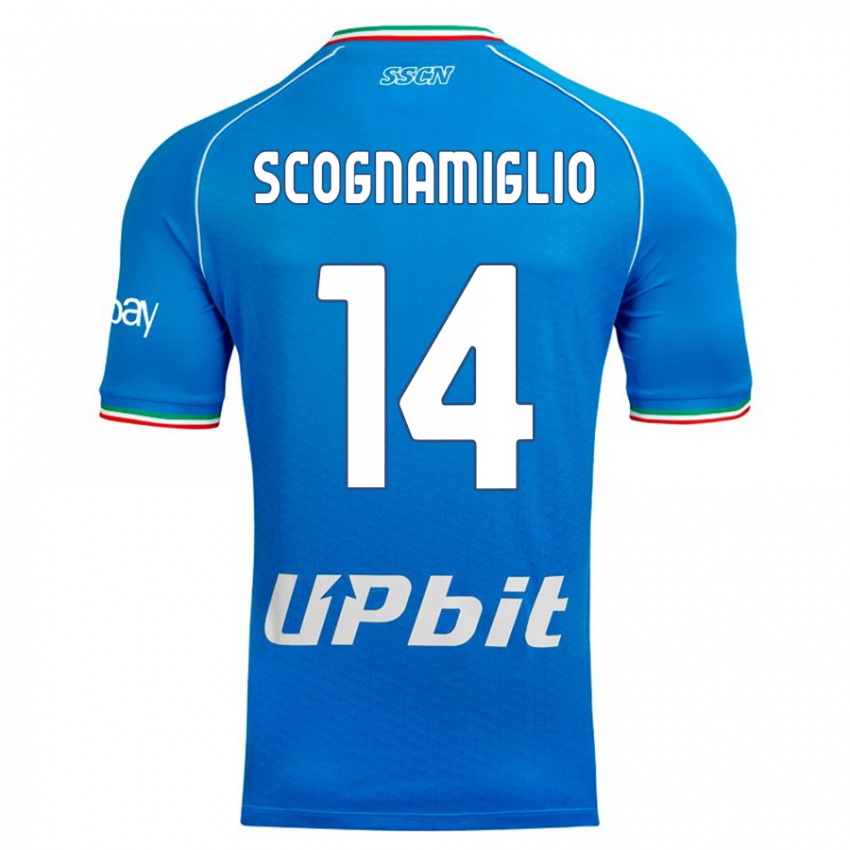 Mulher Camisola Fabio Scognamiglio #14 Céu Azul Principal 2023/24 Camisa Brasil