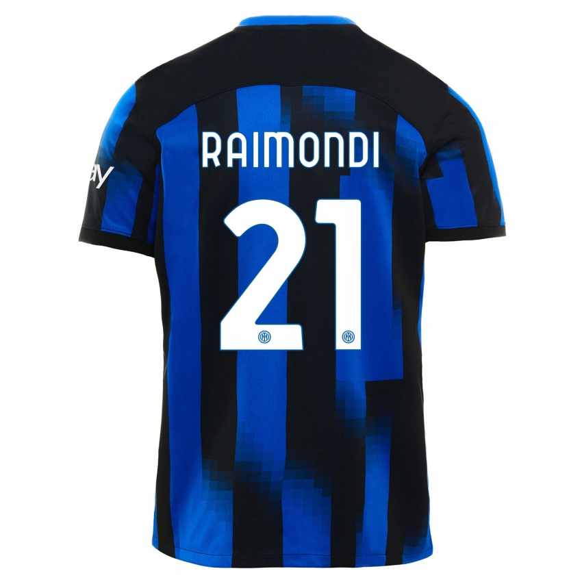 Mulher Camisola Paolo Raimondi #21 Preto Azul Principal 2023/24 Camisa Brasil