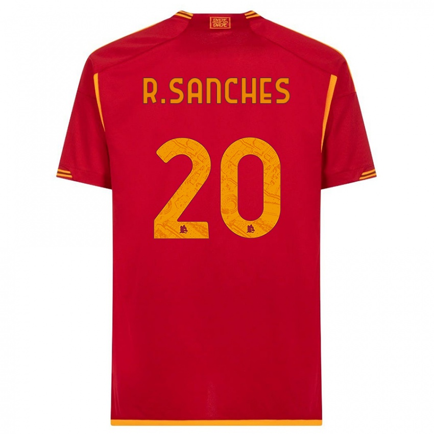 Mulher Camisola Renato Sanches #20 Vermelho Principal 2023/24 Camisa Brasil