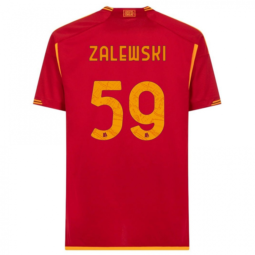 Mulher Camisola Nicola Zalewski #59 Vermelho Principal 2023/24 Camisa Brasil