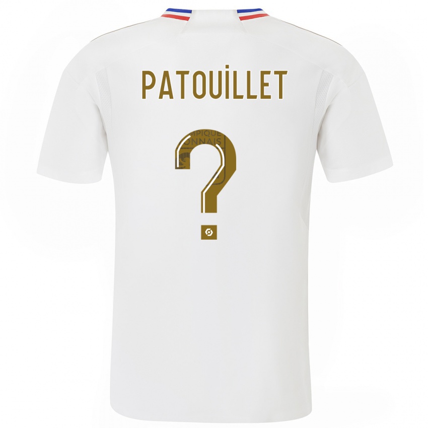 Mulher Camisola Mathieu Patouillet #0 Branco Principal 2023/24 Camisa Brasil