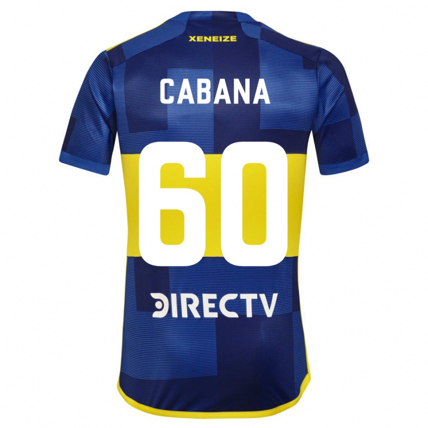 Mulher Camisola Juan Pablo Cabana #60 Azul Escuro Amarelo Principal 2023/24 Camisa Brasil