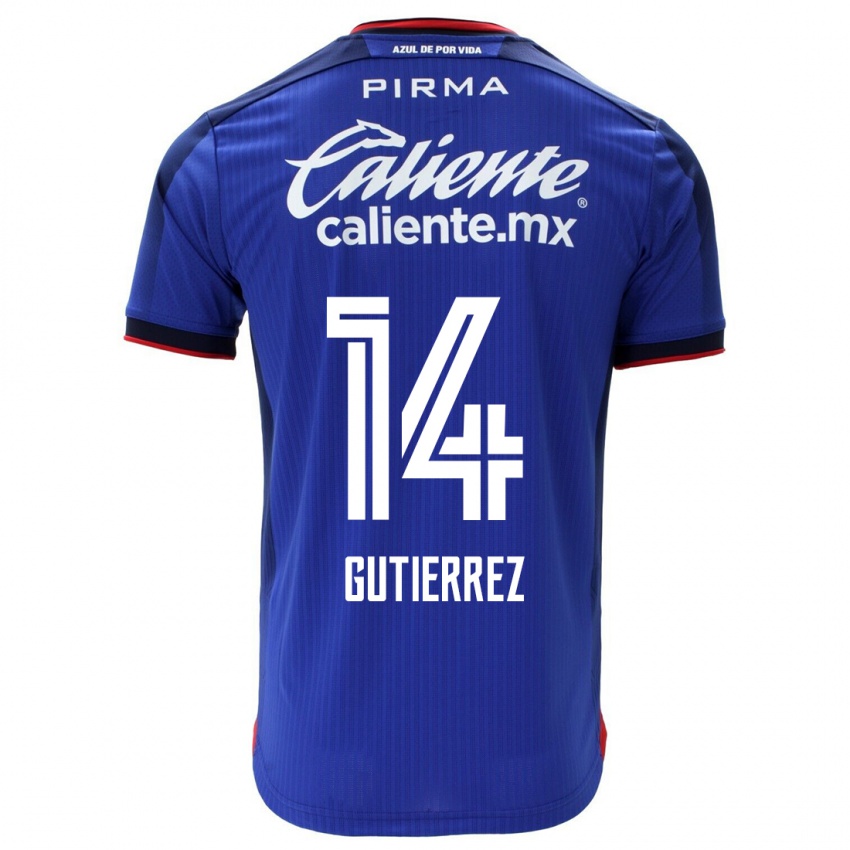 Mulher Camisola Alexis Gutierrez #14 Azul Principal 2023/24 Camisa Brasil